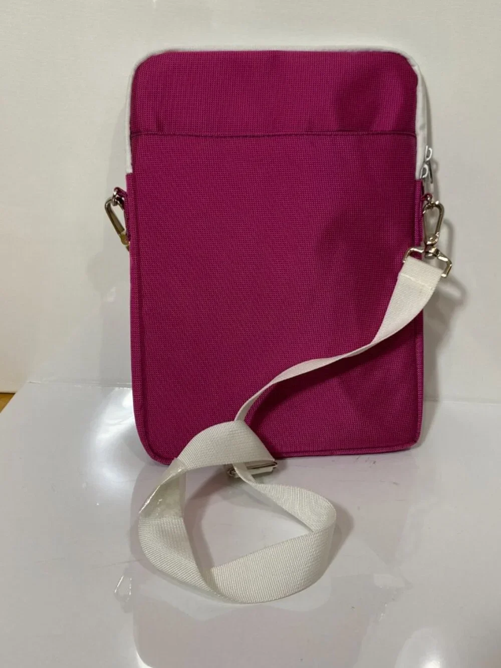 VANGODDY Hydei Laptop Tablet Crossbody Shoulder Bag Pink Travel Case 13.6 x 9.25